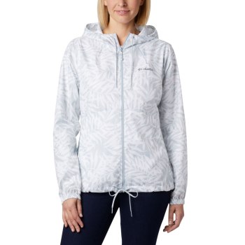 Columbia Flash Forward Printed Windbreaker, Chamarras Grises Para Mujer | 907148-EMI